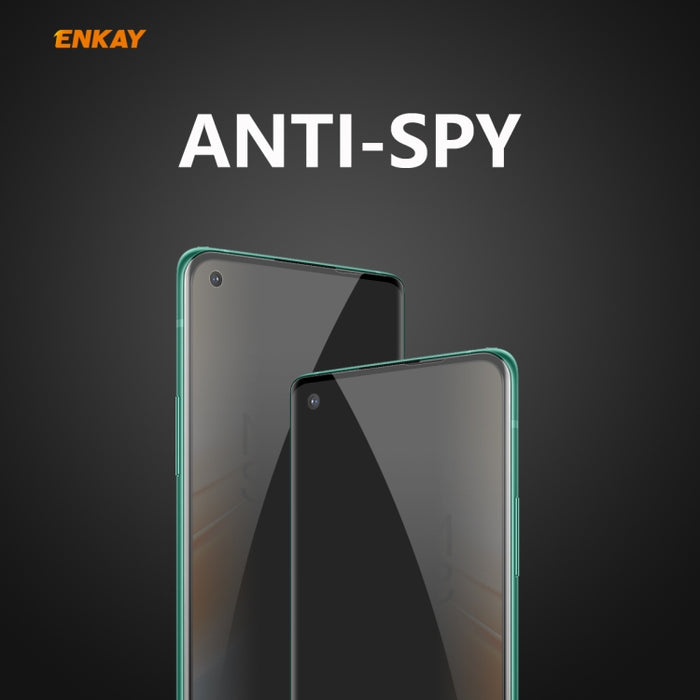 ENKAY Hat-Prince 0.26mm 9H 3D Curvado Calor Doblado Privacidad Anti-espía Pantalla completa Película de vidrio templado, For OnePlus 8 Pro, For OnePlus 8, For Huawei P40 Pro, For Xiaomi Mi 10 / Mi 10 Pro