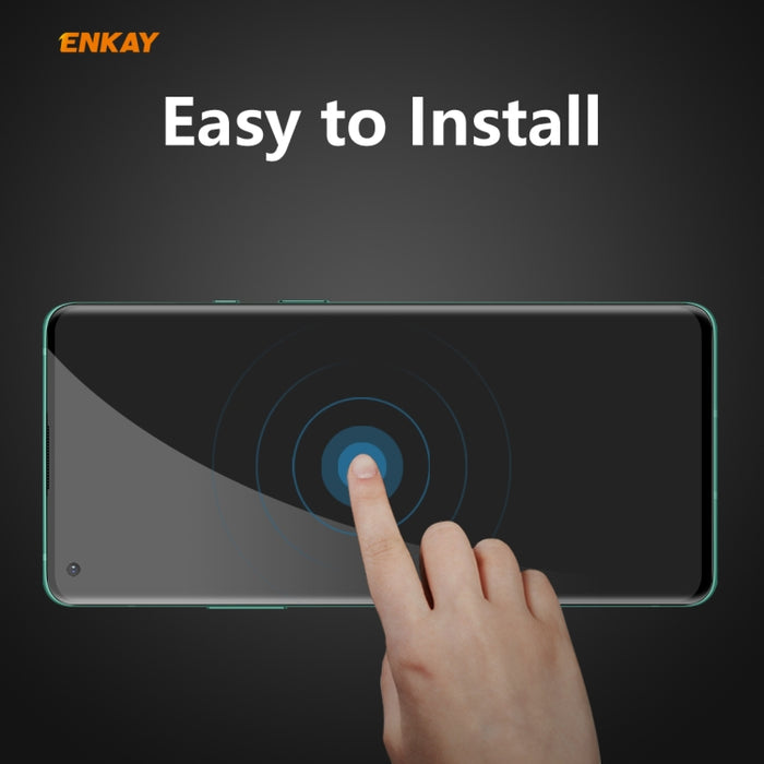 ENKAY Hat-Prince 0.26mm 9H 3D Curvado Calor Doblado Privacidad Anti-espía Pantalla completa Película de vidrio templado, For OnePlus 8 Pro, For OnePlus 8, For Huawei P40 Pro, For Xiaomi Mi 10 / Mi 10 Pro