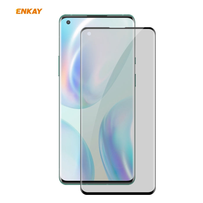 ENKAY Hat-Prince 0.26mm 9H 3D Curvado Calor Doblado Privacidad Anti-espía Pantalla completa Película de vidrio templado, For OnePlus 8 Pro, For OnePlus 8, For Huawei P40 Pro, For Xiaomi Mi 10 / Mi 10 Pro