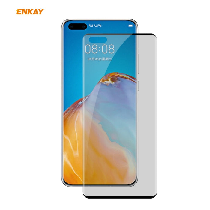 ENKAY Hat-Prince 0.26mm 9H 3D Curvado Calor Doblado Privacidad Anti-espía Pantalla completa Película de vidrio templado, For OnePlus 8 Pro, For OnePlus 8, For Huawei P40 Pro, For Xiaomi Mi 10 / Mi 10 Pro