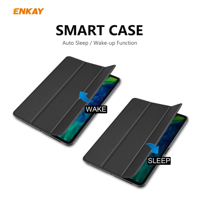 ENKAY ENK-8001 Estuche inteligente de cuero con tapa horizontal con patrón de mezclilla con soporte para iPad Pro 11 (2020), For iPad Pro 11 (2020)