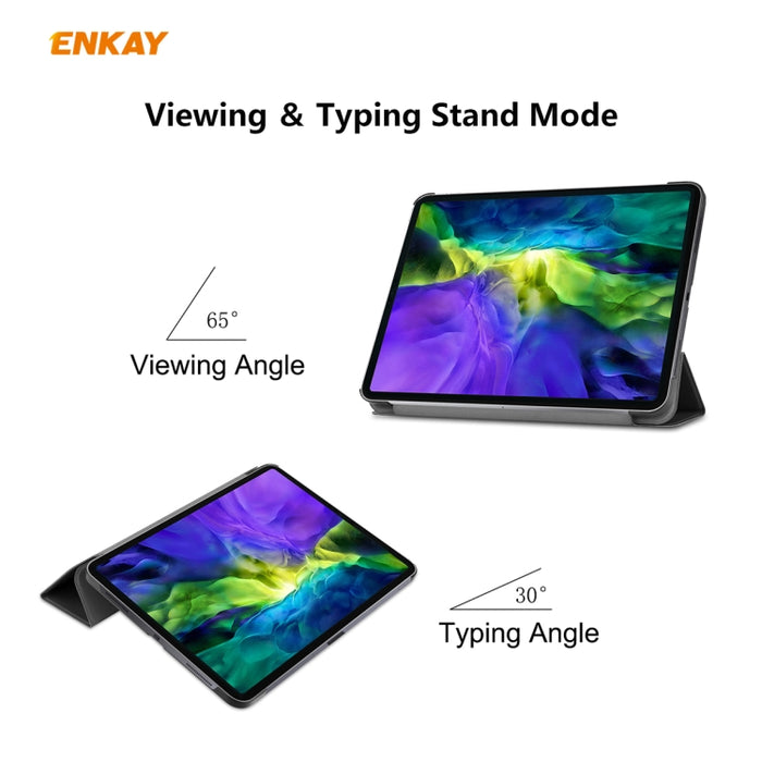 ENKAY ENK-8001 Estuche inteligente de cuero con tapa horizontal con patrón de mezclilla con soporte para iPad Pro 11 (2020), For iPad Pro 11 (2020)