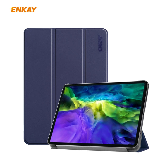 ENKAY ENK-8001 Estuche inteligente de cuero con tapa horizontal con patrón de mezclilla con soporte para iPad Pro 11 (2020), For iPad Pro 11 (2020)