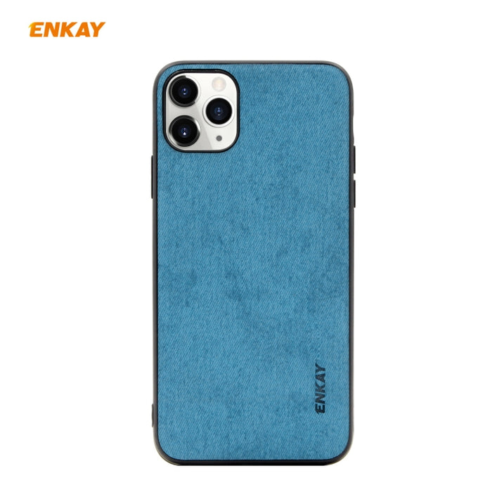 Para iPhone 11 Pro ENKAY ENK-PC029 Serie de negocios Textura de tela PU Cuero + TPU Funda delgada suave, For iPhone 11 Pro