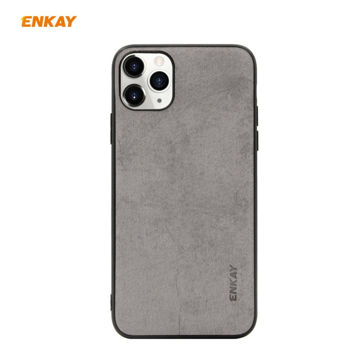 Para iPhone 11 Pro ENKAY ENK-PC029 Serie de negocios Textura de tela PU Cuero + TPU Funda delgada suave, For iPhone 11 Pro