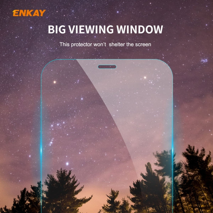 Para iPhone 11 Pro Max ENKAY ENK-PC0302 2 en 1 Serie de negocios Textura de tela Cuero de PU + TPU Funda de estuche delgado y suave ＆ 0.26mm 9H 2.5D Película de vidrio templado, For iPhone 11 Pro Max