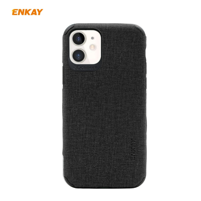 Para iPhone 11 ENKAY ENK-PC031 Serie de negocios Textura de mezclilla Cuero de PU + TPU Funda delgada y suave, For iPhone 11