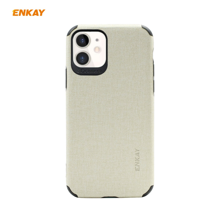 Para iPhone 11 ENKAY ENK-PC031 Serie de negocios Textura de mezclilla Cuero de PU + TPU Funda delgada y suave, For iPhone 11