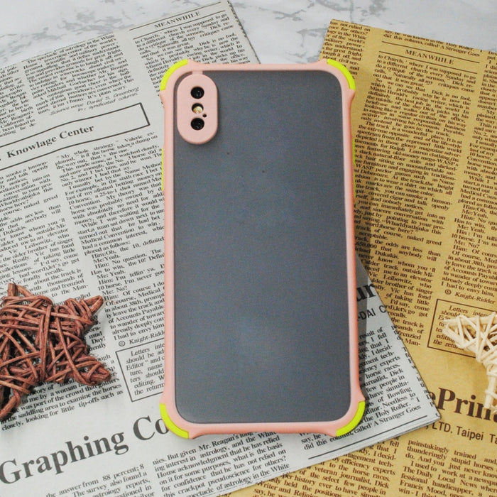 Carcasa de protección de la piel anticaída de cuatro esquinas de TPU + PC, For iPhone XS/X, For iPhone XS Max