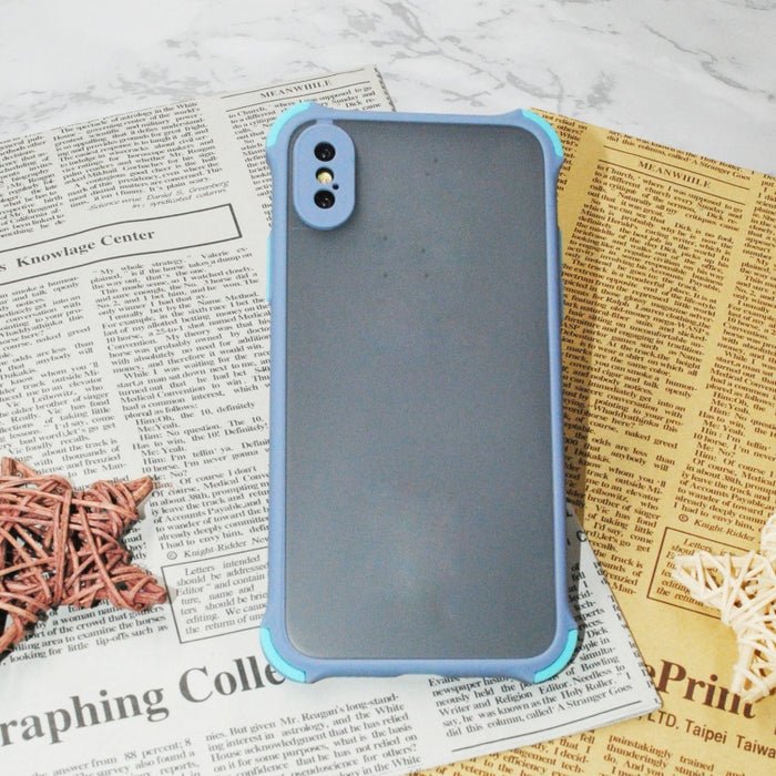 Carcasa de protección de la piel anticaída de cuatro esquinas de TPU + PC, For iPhone XS/X, For iPhone XS Max