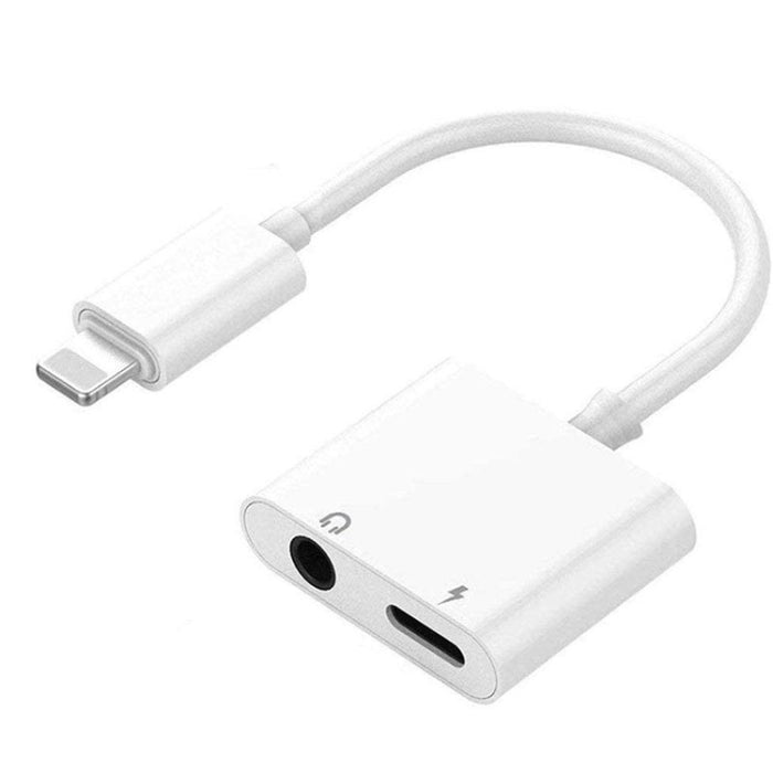 ZS-KL21804 2 en 1 Audio de 8 pines a 3,5 mm + interfaz de carga de 8 pines, adaptador de auriculares, adecuado para todos los sistemas IOS