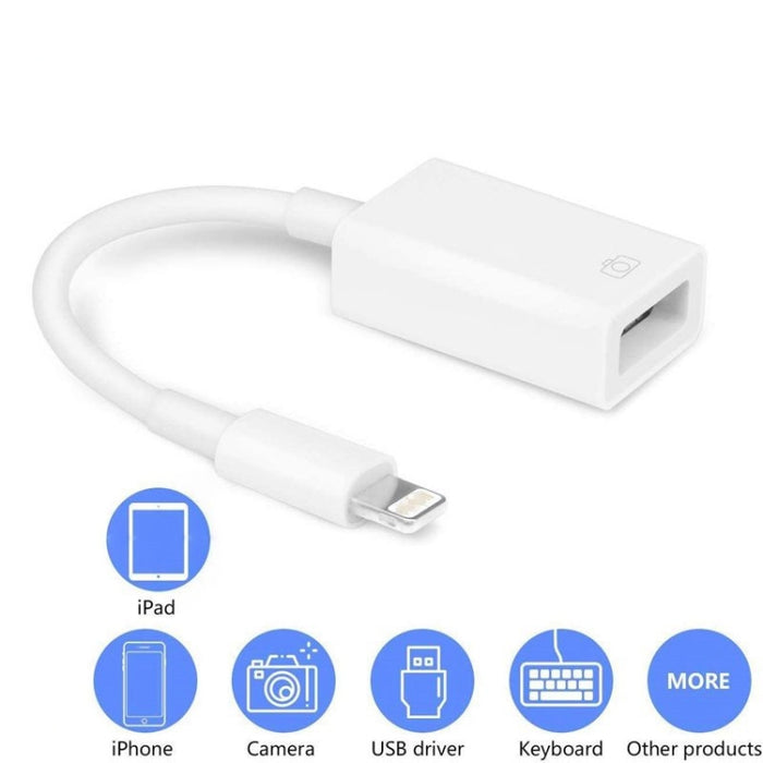 FA-STAR ZS-KL21826 Adaptador OTG de 8 pines a USB 3.0, compatible con IOS 13 y superior
