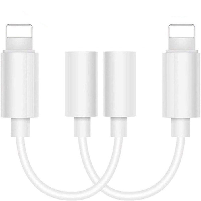 Zs-kl21836 2 PCS Adaptador de audio para auriculares de 8 pines a 3,5 mm, compatible con todos los sistemas iOS