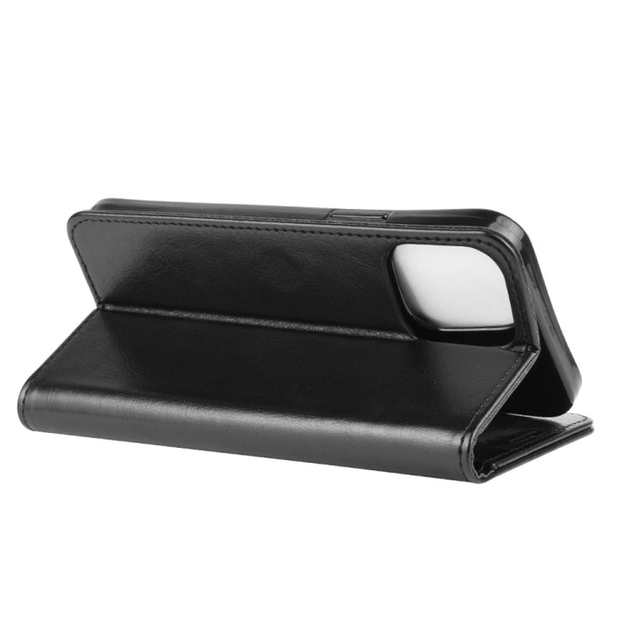 Para iPhone 12 6.1 pulgadas R64 Texture Single Horizontal Flip Funda protectora con soporte y ranuras para tarjetas y billetera y marco de fotos, For iPhone 12 / 12 Pro