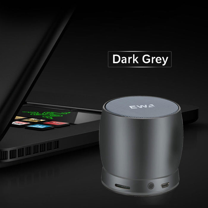 EWA A150 Mini altavoz portátil Bluetooth Inalámbrico Hifi Estéreo Fuerte Bass Music Boom Box Subwoofer de metal, compatible con tarjeta Micro SD y AUX de 3,5 mm