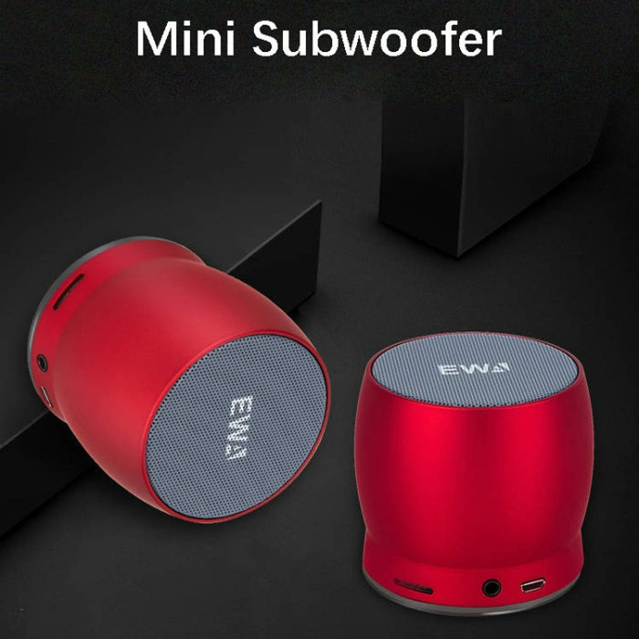 EWA A150 Mini altavoz portátil Bluetooth Inalámbrico Hifi Estéreo Fuerte Bass Music Boom Box Subwoofer de metal, compatible con tarjeta Micro SD y AUX de 3,5 mm