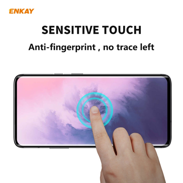 ENKAY Hat-Prince 0.26mm 9H 3D Pegamento completo A prueba de explosiones Pantalla completa Curva Película de vidrio templado doblado por calor, For OnePlus 7 Pro / 7T Pro, For OnePlus 8, For OnePlus 8 Pro, For Xiaomi Note 10 / CC9 Pro                  ...