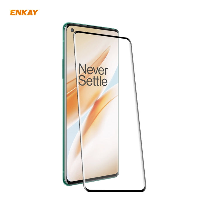 ENKAY Hat-Prince 0.26mm 9H 3D Pegamento completo A prueba de explosiones Pantalla completa Curva Película de vidrio templado doblado por calor, For OnePlus 7 Pro / 7T Pro, For OnePlus 8, For OnePlus 8 Pro, For Xiaomi Note 10 / CC9 Pro                  ...