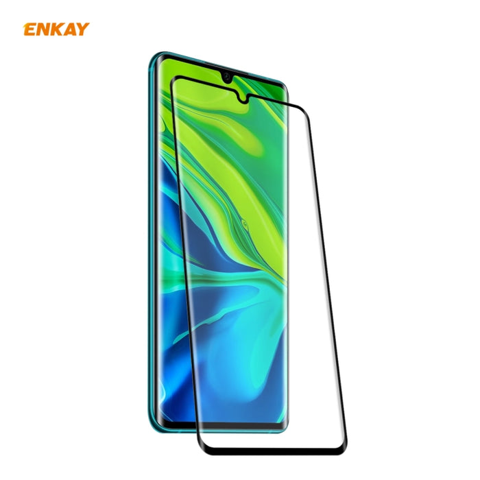 ENKAY Hat-Prince 0.26mm 9H 3D Pegamento completo A prueba de explosiones Pantalla completa Curva Película de vidrio templado doblado por calor, For OnePlus 7 Pro / 7T Pro, For OnePlus 8, For OnePlus 8 Pro, For Xiaomi Note 10 / CC9 Pro                  ...
