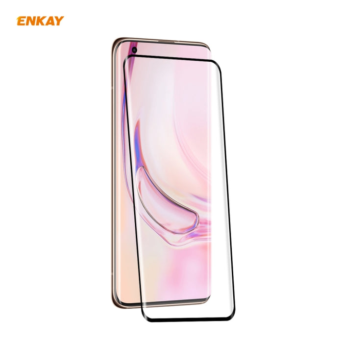 ENKAY Hat-Prince 0.26mm 9H 3D Pegamento completo A prueba de explosiones Pantalla completa Curva Película de vidrio templado doblado por calor, For OnePlus 7 Pro / 7T Pro, For OnePlus 8, For OnePlus 8 Pro, For Xiaomi Note 10 / CC9 Pro                  ...