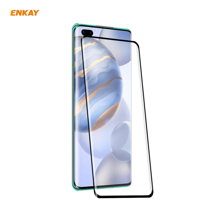 ENKAY Hat-Prince 0.26mm 9H 3D Pegamento completo A prueba de explosiones Pantalla completa Curva Película de vidrio templado doblado por calor, For OnePlus 7 Pro / 7T Pro, For OnePlus 8, For OnePlus 8 Pro, For Xiaomi Note 10 / CC9 Pro                  ...