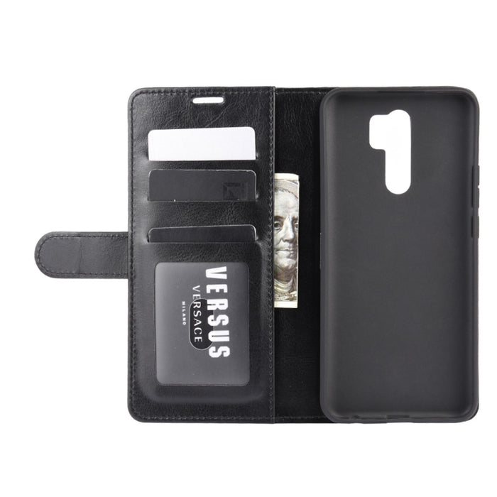 Para Xiaomi Redmi 9 R64 Texture Single Horizontal Flip Funda protectora con soporte y ranuras para tarjetas y billetera y marco de fotos, For Xiaomi Redmi 9