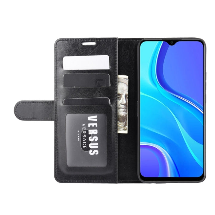 Para Xiaomi Redmi 9 R64 Texture Single Horizontal Flip Funda protectora con soporte y ranuras para tarjetas y billetera y marco de fotos, For Xiaomi Redmi 9