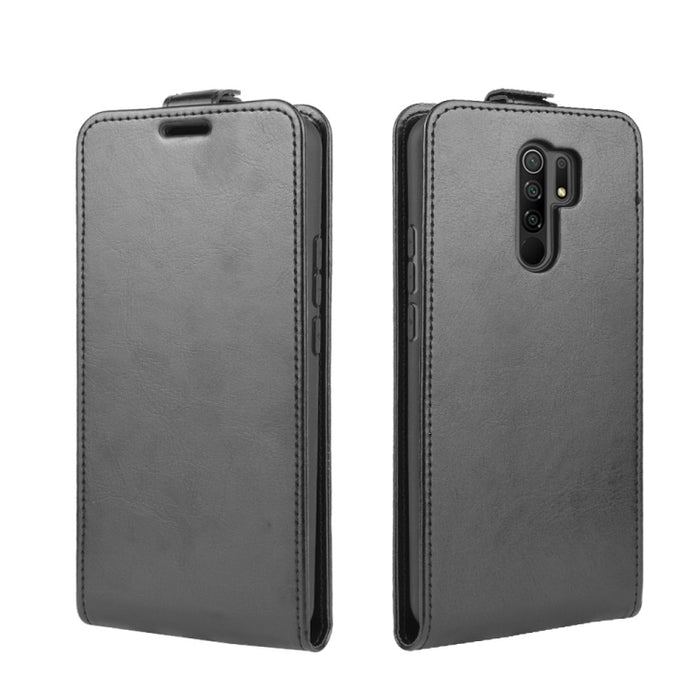 Para Xiaomi Redmi 9 R64 Texture Funda protectora de cuero con tapa vertical individual con ranuras para tarjetas y marco de fotos, For Xiaomi Redmi 9
