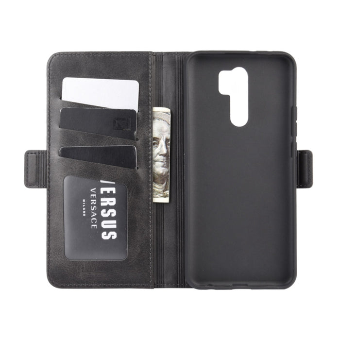 Para Xiaomi Redmi 9 Estuche de cuero con tapa horizontal con hebilla magnética de doble cara con soporte y ranuras para tarjetas y billetera, For Xiaomi Redmi 9