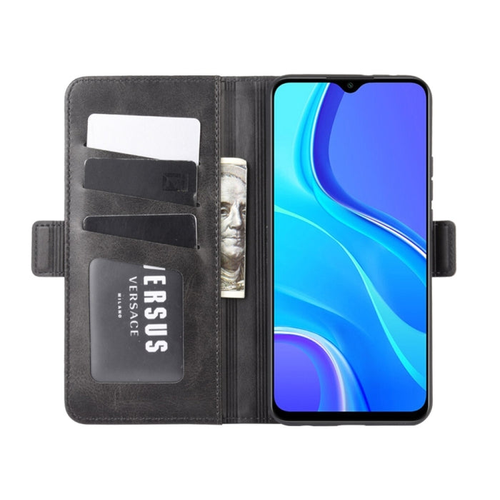 Para Xiaomi Redmi 9 Estuche de cuero con tapa horizontal con hebilla magnética de doble cara con soporte y ranuras para tarjetas y billetera, For Xiaomi Redmi 9