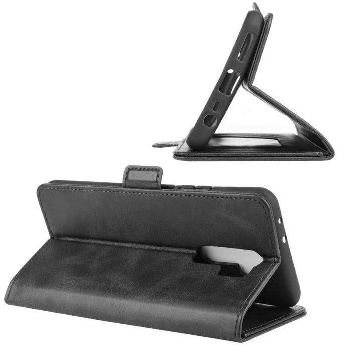 Para Xiaomi Redmi 9 Estuche de cuero con tapa horizontal con hebilla magnética de doble cara con soporte y ranuras para tarjetas y billetera, For Xiaomi Redmi 9