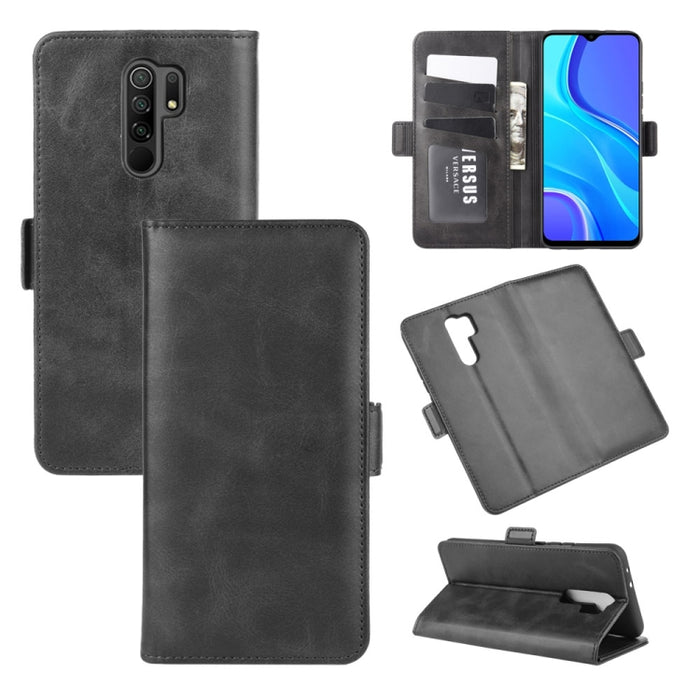 Para Xiaomi Redmi 9 Estuche de cuero con tapa horizontal con hebilla magnética de doble cara con soporte y ranuras para tarjetas y billetera, For Xiaomi Redmi 9