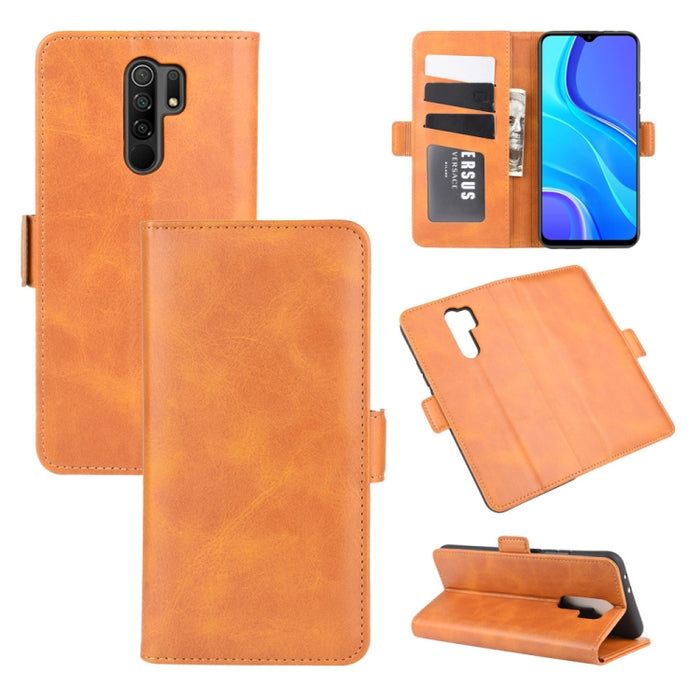 Para Xiaomi Redmi 9 Estuche de cuero con tapa horizontal con hebilla magnética de doble cara con soporte y ranuras para tarjetas y billetera, For Xiaomi Redmi 9