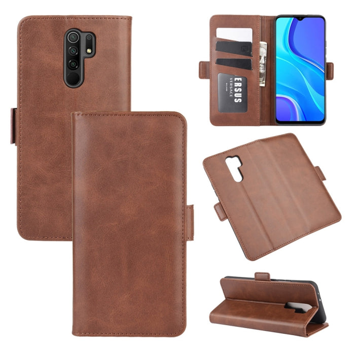 Para Xiaomi Redmi 9 Estuche de cuero con tapa horizontal con hebilla magnética de doble cara con soporte y ranuras para tarjetas y billetera, For Xiaomi Redmi 9