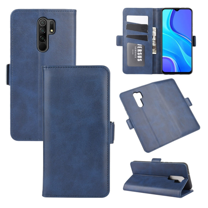 Para Xiaomi Redmi 9 Estuche de cuero con tapa horizontal con hebilla magnética de doble cara con soporte y ranuras para tarjetas y billetera, For Xiaomi Redmi 9