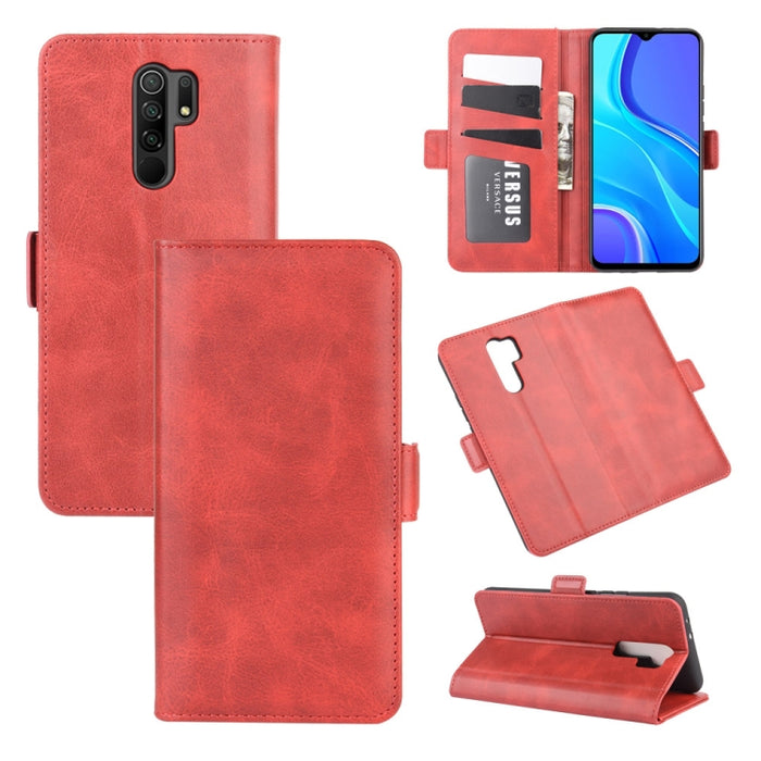 Para Xiaomi Redmi 9 Estuche de cuero con tapa horizontal con hebilla magnética de doble cara con soporte y ranuras para tarjetas y billetera, For Xiaomi Redmi 9