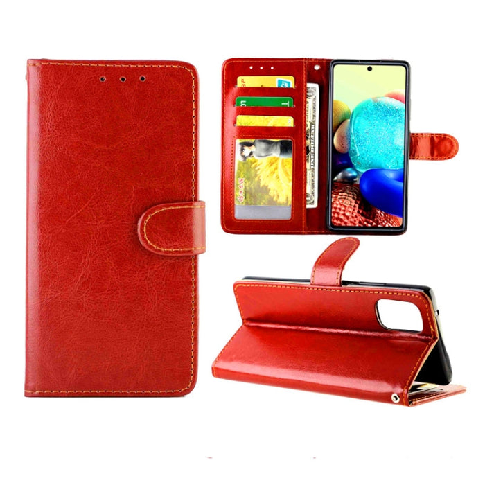 Estuche protector con tapa horizontal de cuero con textura de caballo loco con soporte y ranuras para tarjetas y billetera y marco de fotos, For Xiaomi Redmi Note 9 Pro/Note 9S, For Xiaomi Redmi Note 9 Pro, For Vivo X30 / X30 Pro                       ...
