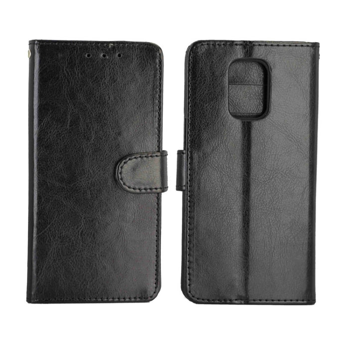 Estuche protector con tapa horizontal de cuero con textura de caballo loco con soporte y ranuras para tarjetas y billetera y marco de fotos, For Xiaomi Redmi Note 9 Pro/Note 9S, For Xiaomi Redmi Note 9 Pro, For Vivo X30 / X30 Pro                       ...