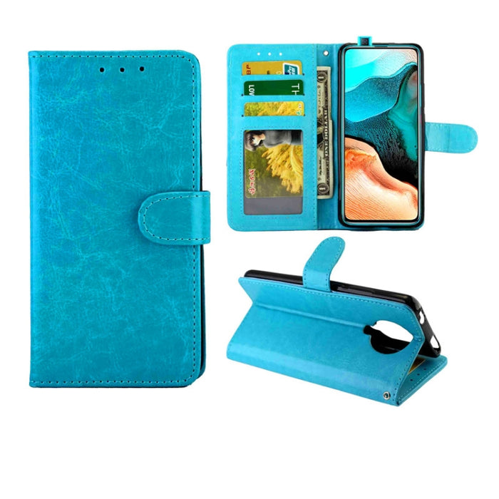 Estuche protector con tapa horizontal de cuero con textura de caballo loco con soporte y ranuras para tarjetas y billetera y marco de fotos, For Xiaomi Redmi Note 9 Pro/Note 9S, For Xiaomi Redmi Note 9 Pro, For Vivo X30 / X30 Pro                       ...