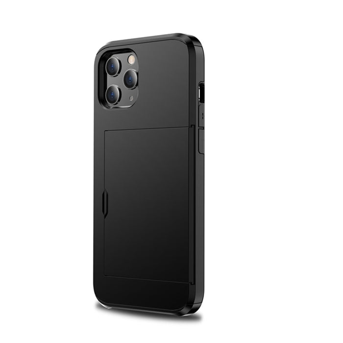 Para iPhone 12 Pro Max 6.7 Estuche protector de armadura resistente a prueba de golpes con ranura para tarjeta, For iPhone 12 Pro Max