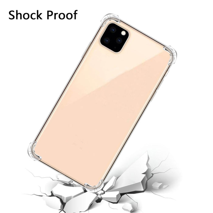 Estuche para teléfono de TPU transparente ultrafino anticaída de cuatro esquinas, For iPhone 12 Pro Max, For iPhone 12 / 12 Pro, For iPhone 12 mini