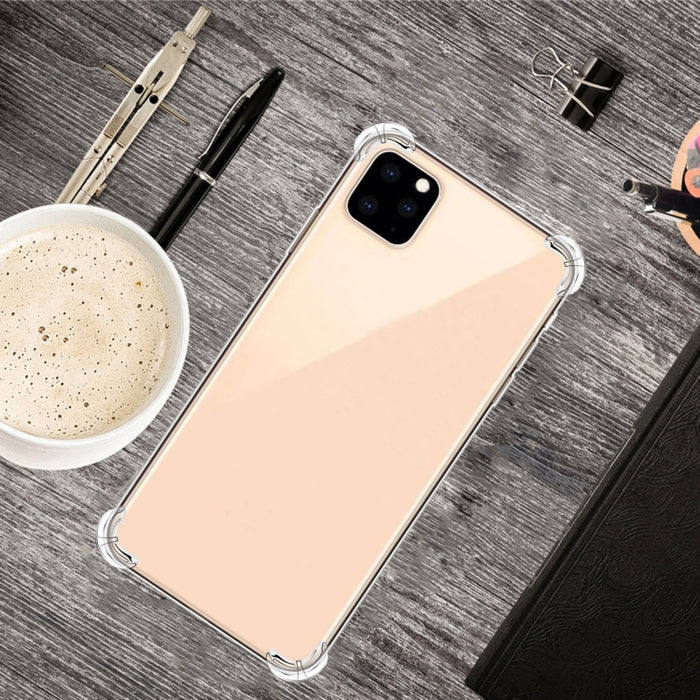 Estuche para teléfono de TPU transparente ultrafino anticaída de cuatro esquinas, For iPhone 12 Pro Max, For iPhone 12 / 12 Pro, For iPhone 12 mini