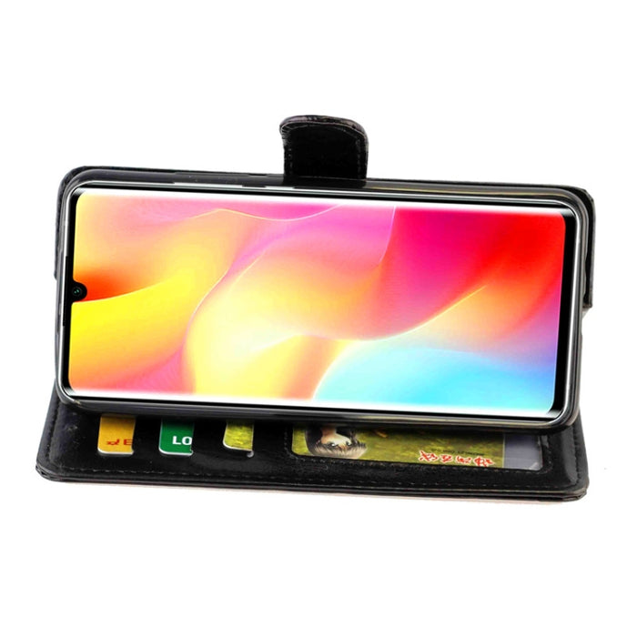 Estuche protector con tapa horizontal de cuero con textura de caballo loco con soporte y ranuras para tarjetas y billetera y marco de fotos, For OPPO A92s, For Xiaomi Mi Note 10 Lite, For OPPO A52, For Samsung Galaxy Xcover Pro, For Huawei Nova 7 Pro