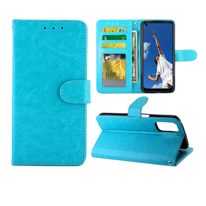 Estuche protector con tapa horizontal de cuero con textura de caballo loco con soporte y ranuras para tarjetas y billetera y marco de fotos, For OPPO A92s, For Xiaomi Mi Note 10 Lite, For OPPO A52, For Samsung Galaxy Xcover Pro, For Huawei Nova 7 Pro