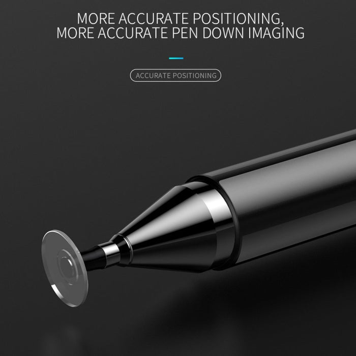 Pluma capacitiva de pantalla táctil de teléfono móvil 2 en 1 de porcelana de imitación para Apple / Huawei / Xiaomi / Samsung