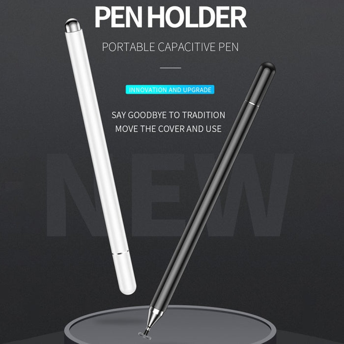 Pluma capacitiva de pantalla táctil de teléfono móvil 2 en 1 de porcelana de imitación para Apple / Huawei / Xiaomi / Samsung