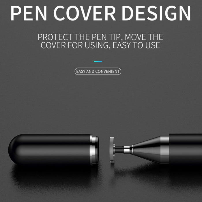 Pluma capacitiva de pantalla táctil de teléfono móvil 2 en 1 de porcelana de imitación para Apple / Huawei / Xiaomi / Samsung