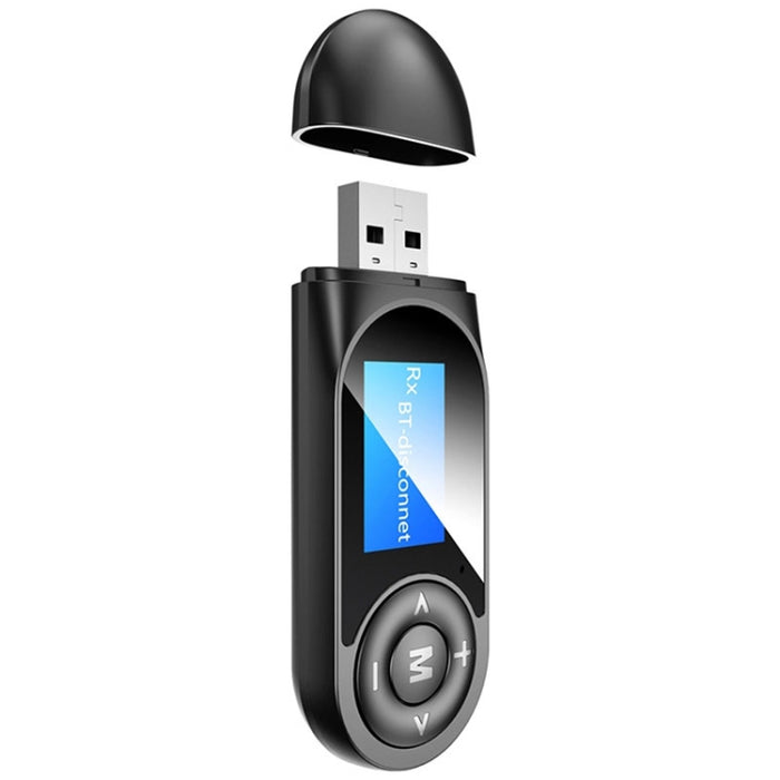 Receptor y transmisor Bluetooth USB sin unidad T13 Bluetooth 5.0 con pantalla