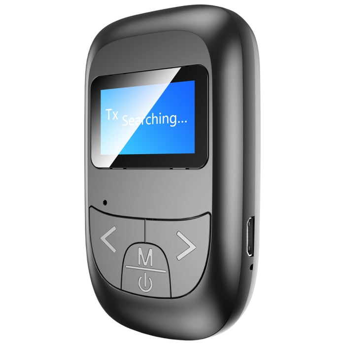 T14 2 en 1 Adaptador Bluetooth Transmisor receptor Bluetooth de llamada manos libres para automóvil con pantalla digital LCD