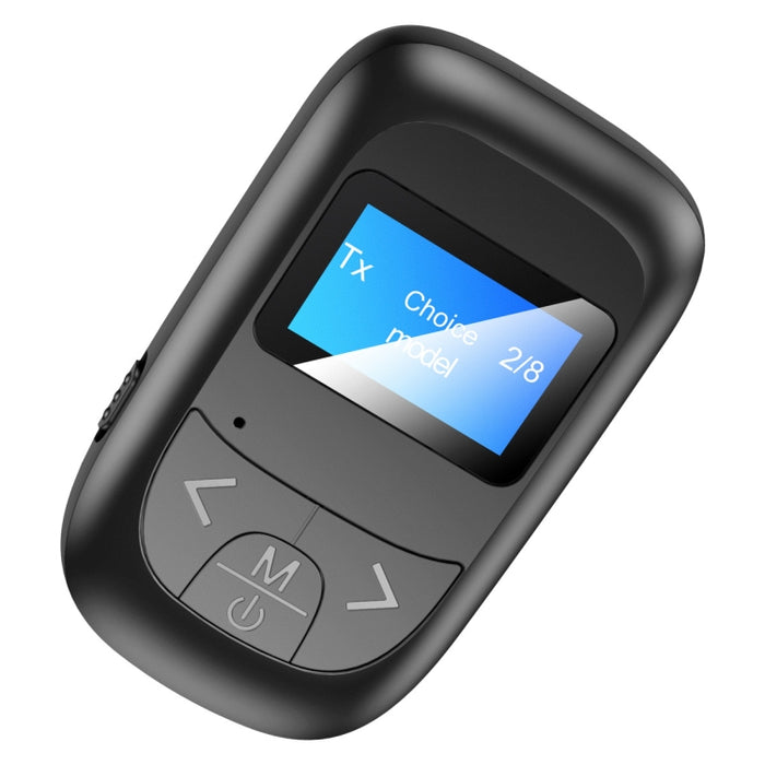 T14 2 en 1 Adaptador Bluetooth Transmisor receptor Bluetooth de llamada manos libres para automóvil con pantalla digital LCD